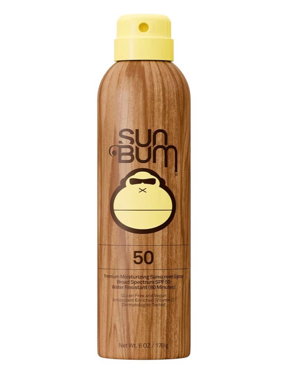 Sunbum SPF 50 Moisturizing Sunscreen Spray - Yellow (3 Pack)